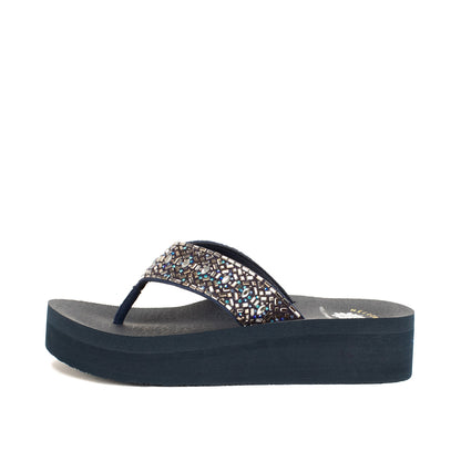 Yellow Box Footwear Hot Sale | Becca Flatform Sandal - Navy