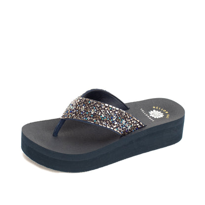 Yellow Box Footwear Hot Sale | Becca Flatform Sandal - Navy