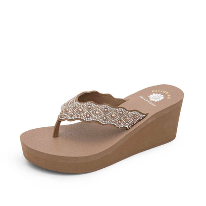Yellow Box Footwear Top Pick | Winny Wedge Sandal - Tan