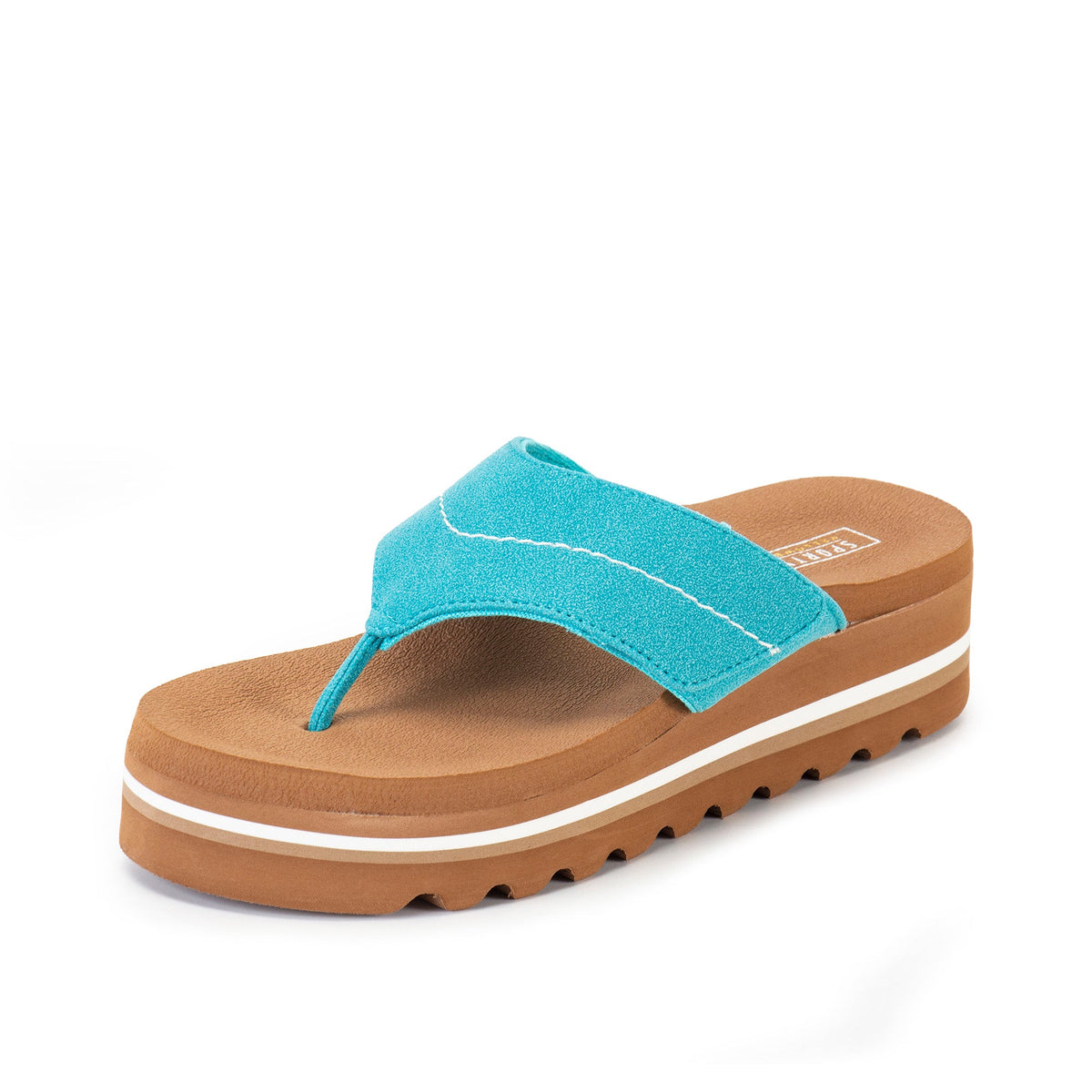 Yellow Box Footwear Latest | Calica Flatform Sandal - Turquoise