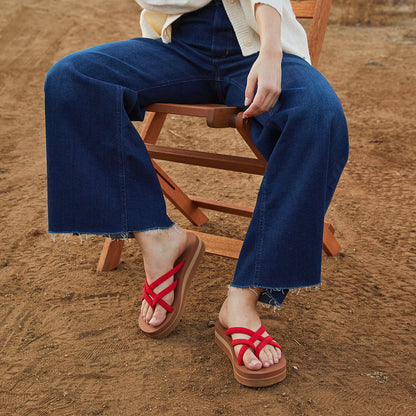 Yellow Box Footwear Hot Sale | Misaki Flatform Sandal - Red