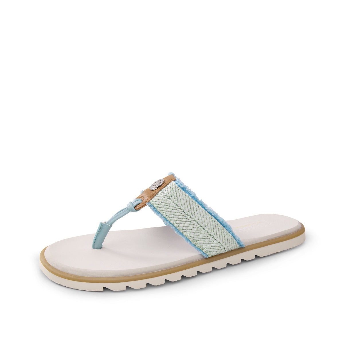 Yellow Box Footwear Trending | Stencil Thong Sandal - Blue