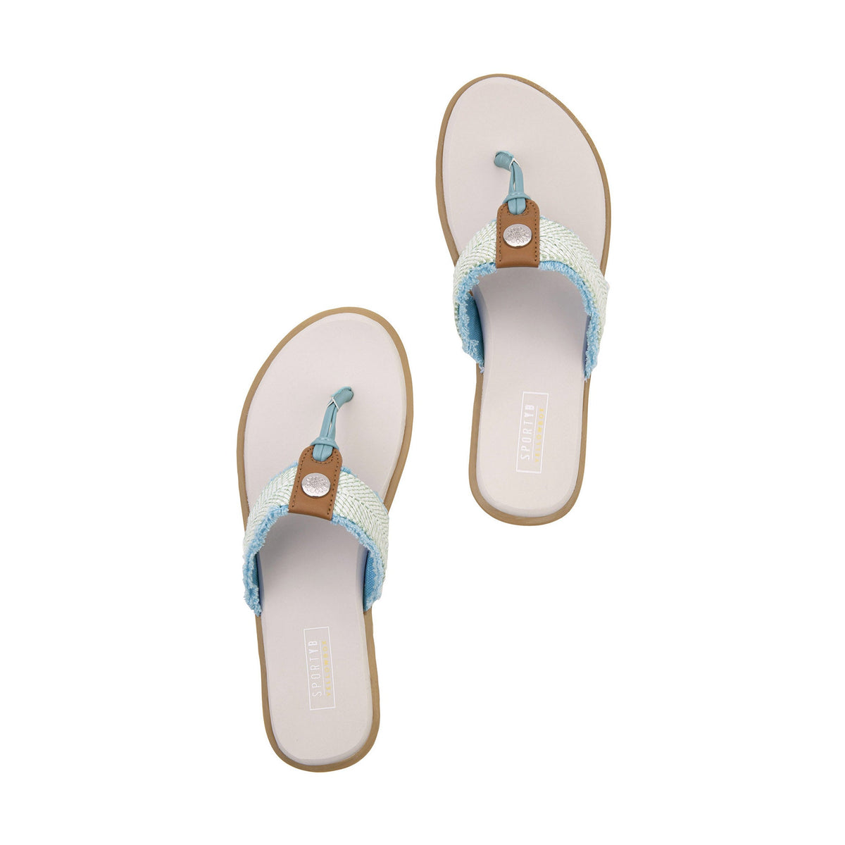 Yellow Box Footwear Trending | Stencil Thong Sandal - Blue