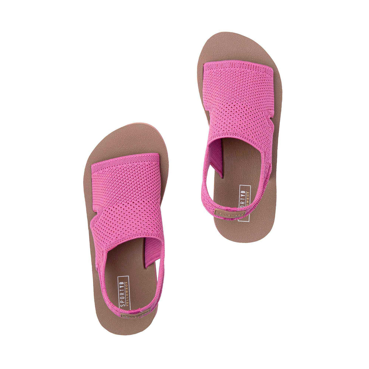 Yellow Box Footwear Special Offer | Martie Knit Flatform Sandal - Fuchsia
