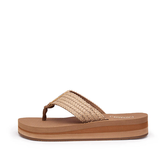 Yellow Box Footwear Deals | Misha Flatform Sandal - Tan