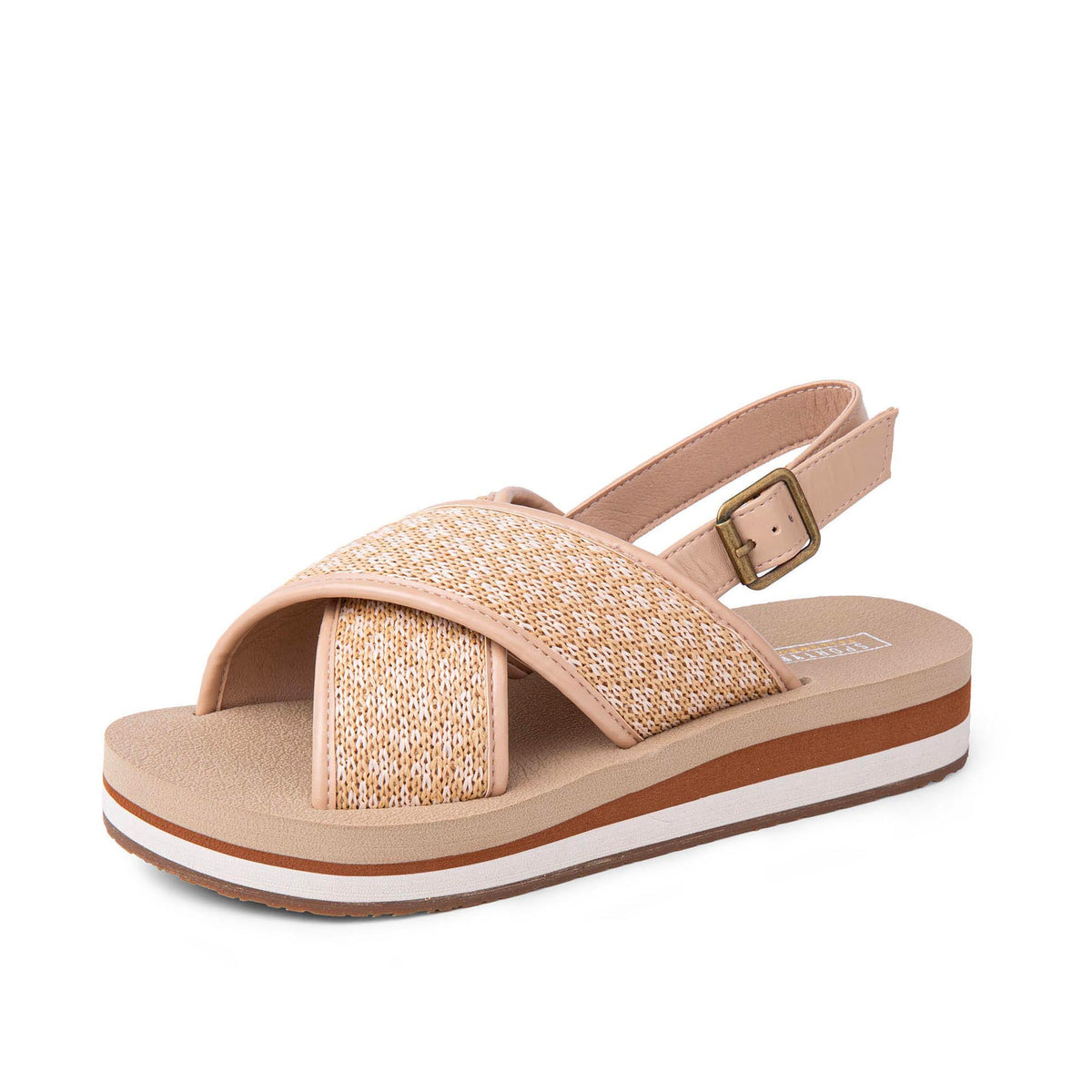 Yellow Box Footwear Special Offer | Mariane Flatform Sandal - Natural
