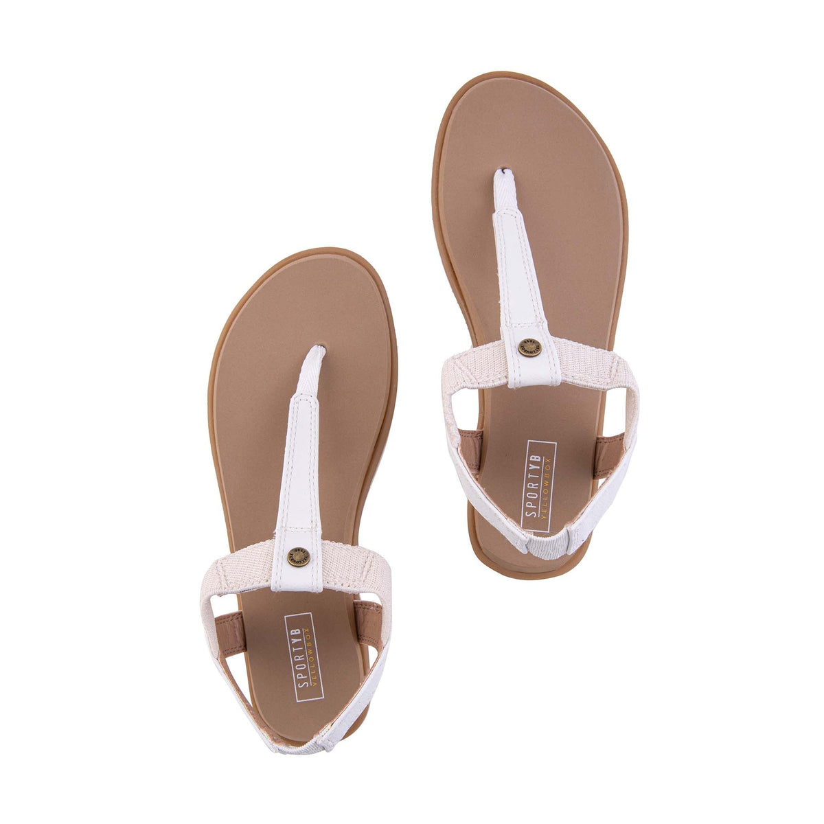 Yellow Box Footwear Everyday | Static Thong Sandal - White