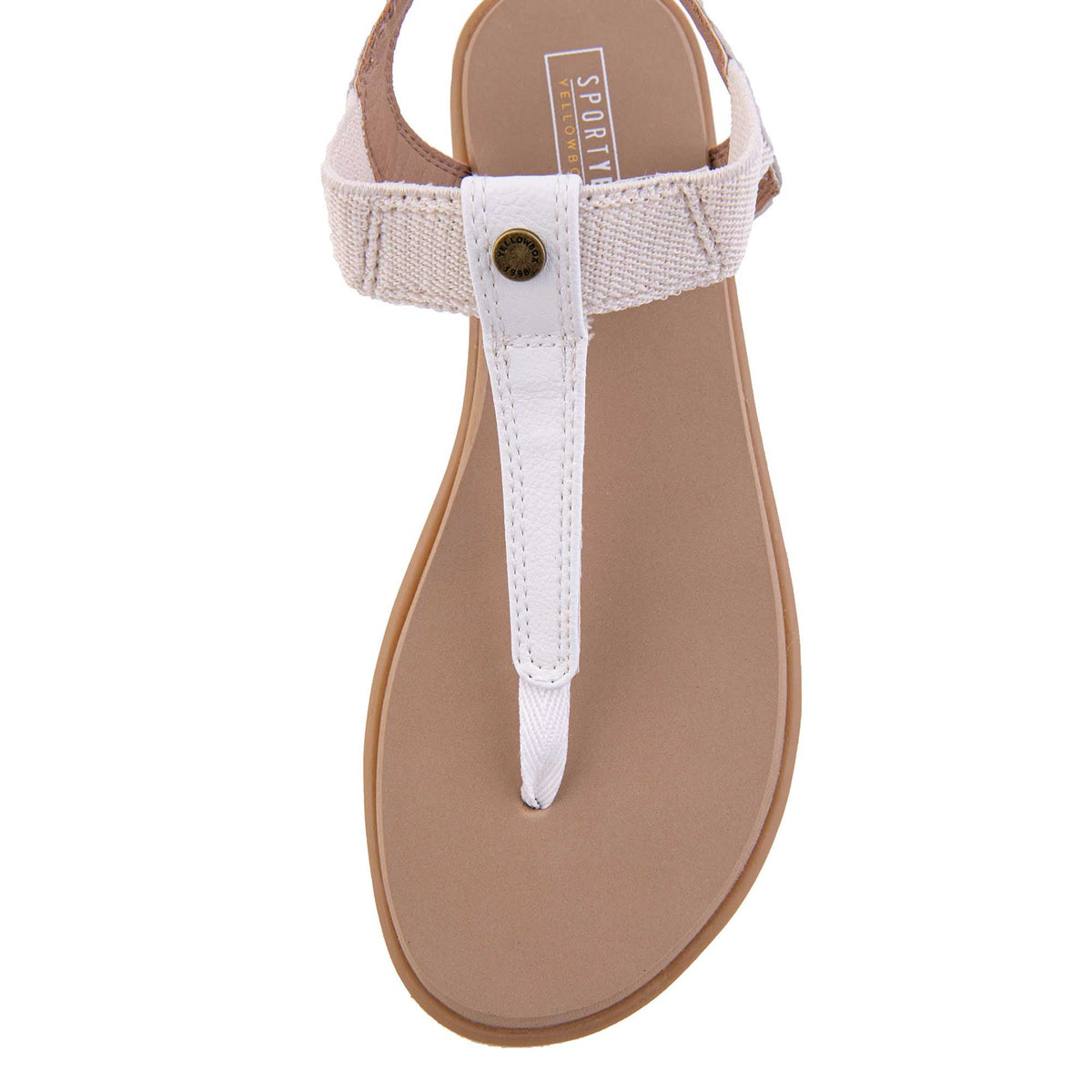 Yellow Box Footwear Everyday | Static Thong Sandal - White