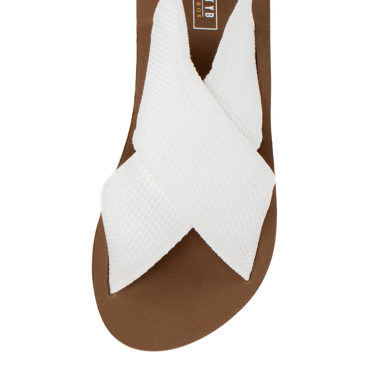 Yellow Box Footwear Everyday | Miranda Knit Flatform Sandal - White