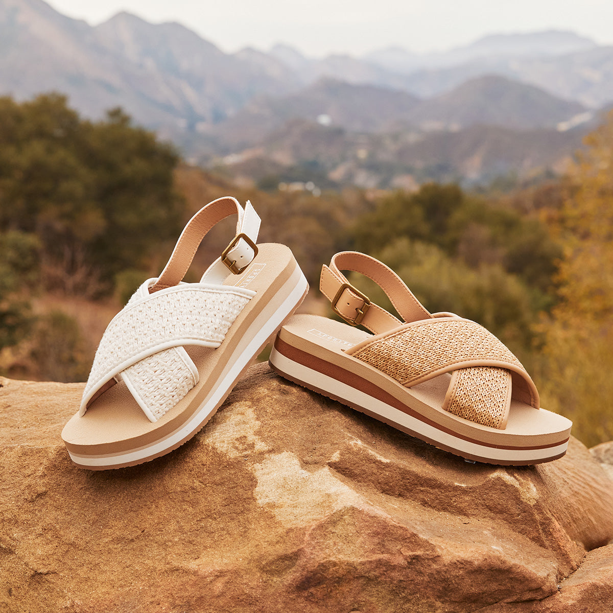 Yellow Box Footwear Hot Sale | Mariane Flatform Sandal - Cream