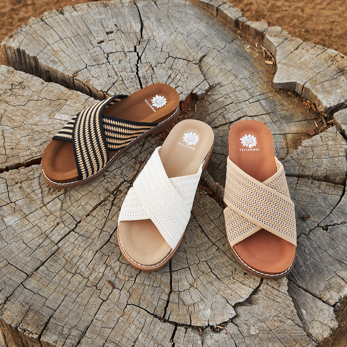 Yellow Box Footwear Premium | Kable Slide Sandal - Natural