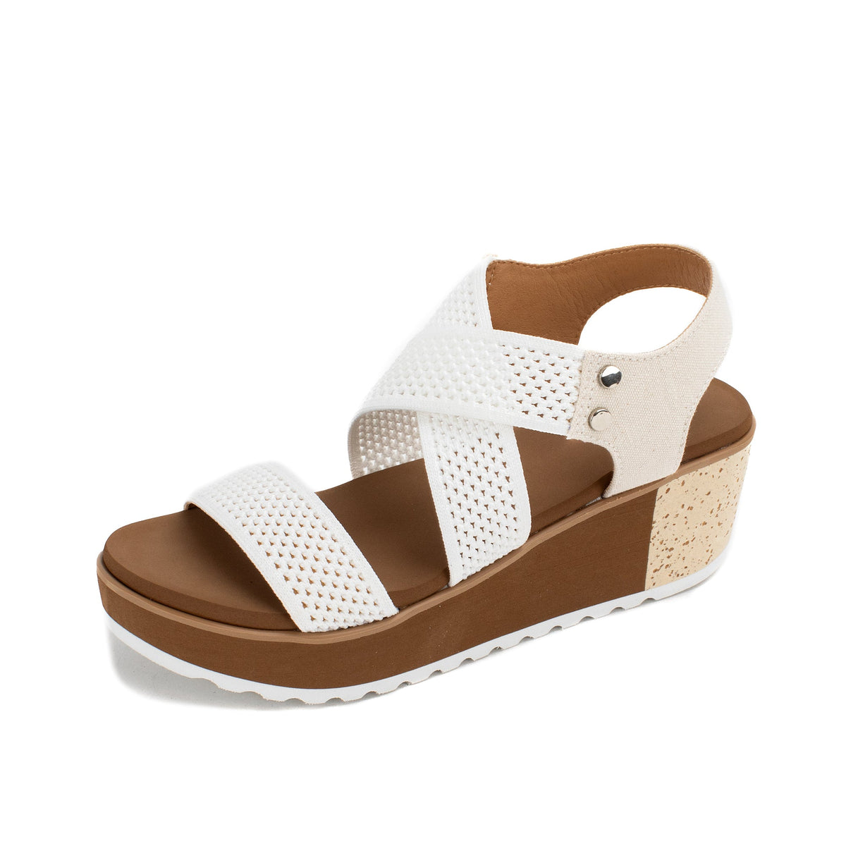 Yellow Box Footwear Sale | Marnie Wedge Sandal - White