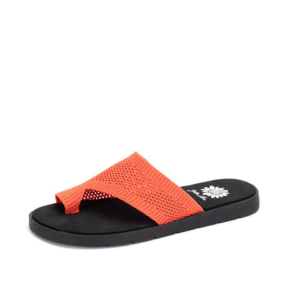 Yellow Box Footwear Top Pick | Feeza Knit Sandal - Camo