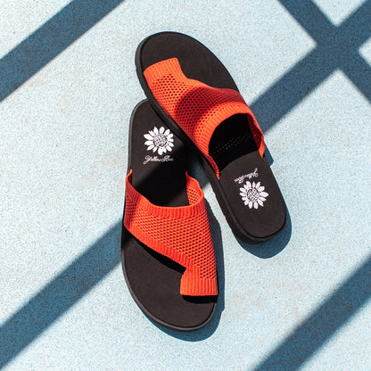 Yellow Box Footwear Top Pick | Feeza Knit Sandal - Camo