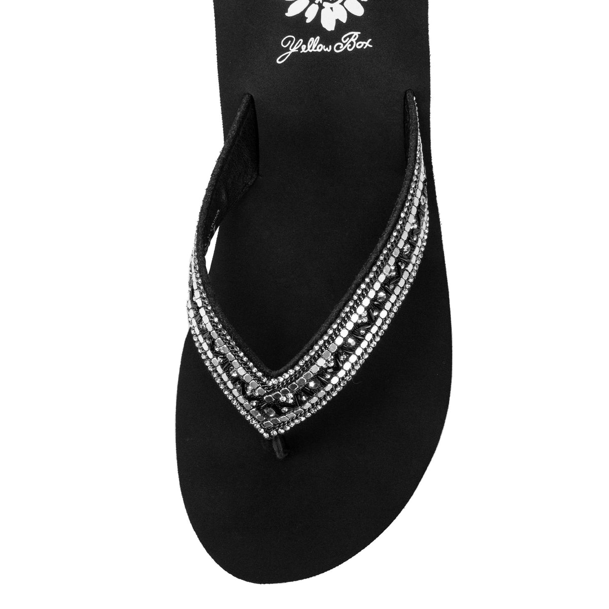Yellow Box Footwear Classic | Edan Wedge Sandal - Black