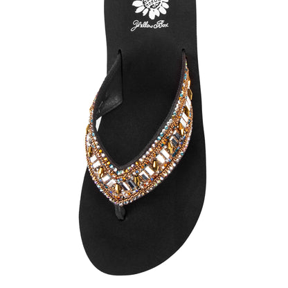 Yellow Box Footwear Customer Favorite | Raziq Flatform Sandal - Brown Multi
