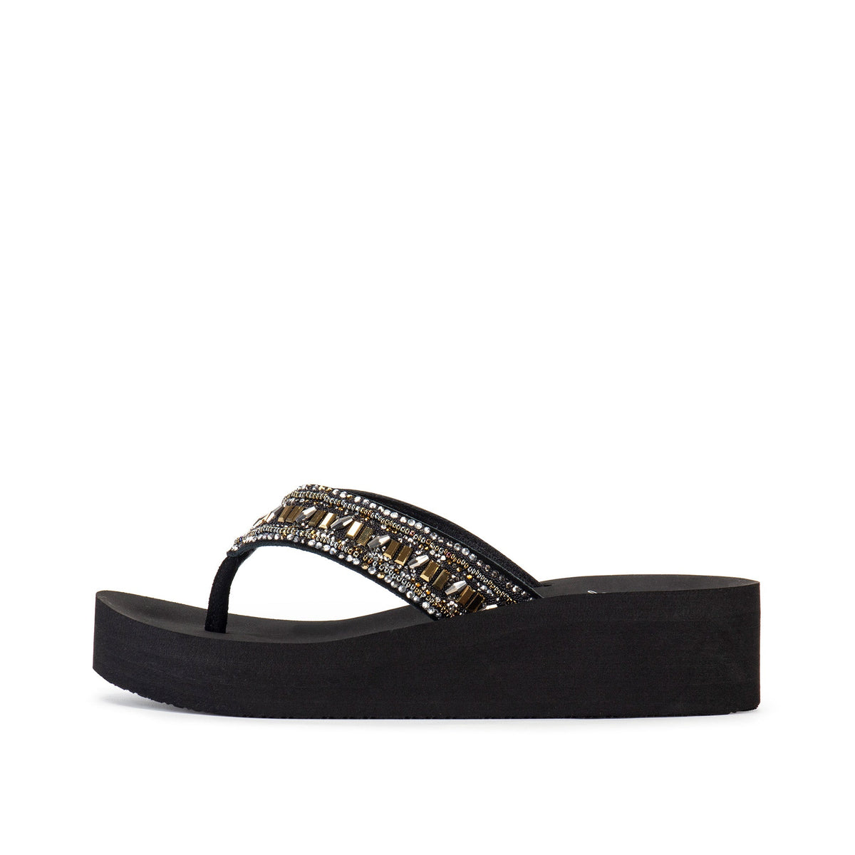 Yellow Box Footwear Customer Favorite | Raziq Flatform Sandal - Brown Multi