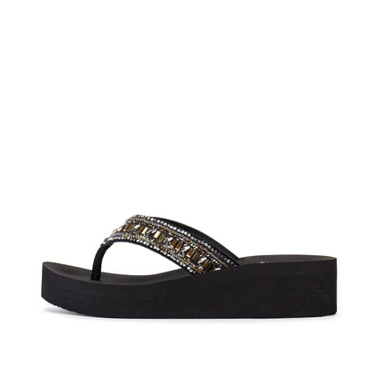 Yellow Box Footwear Customer Favorite | Raziq Flatform Sandal - Brown Multi