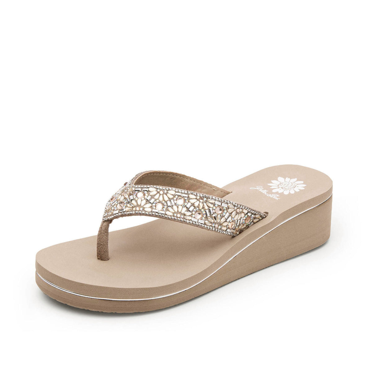 Yellow Box Footwear Quality | Savira Wedge Sandal - Taupe
