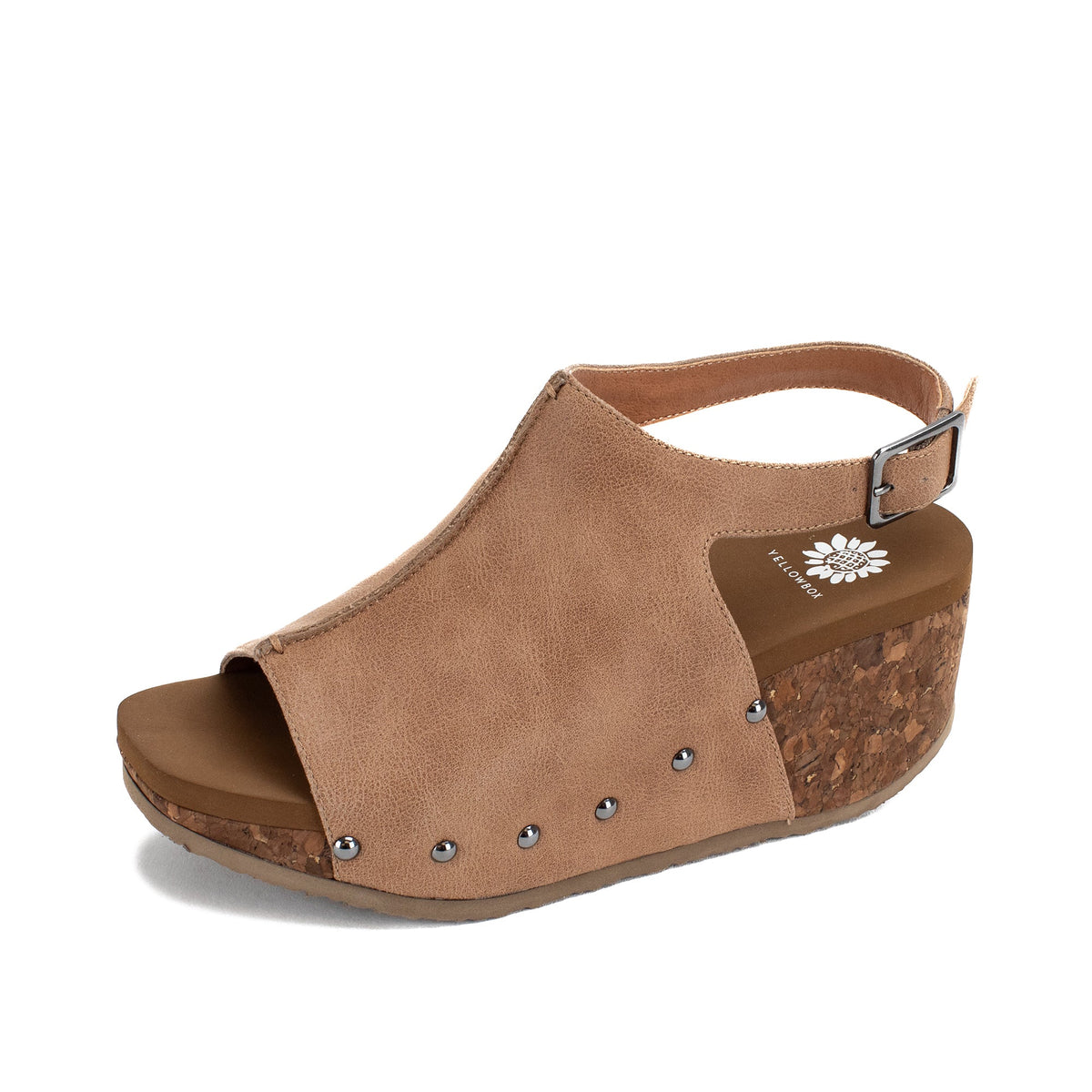 Yellow Box Footwear New | Capella Wedge Sandal - Taupe