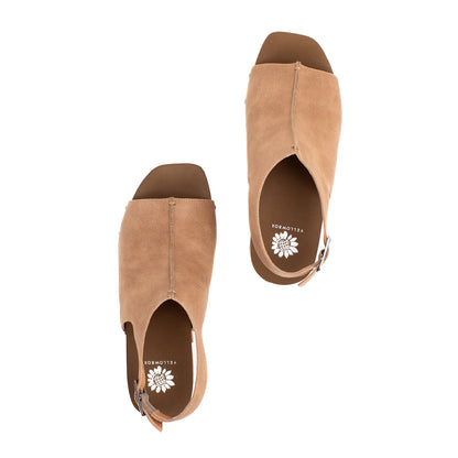 Yellow Box Footwear New | Capella Wedge Sandal - Taupe