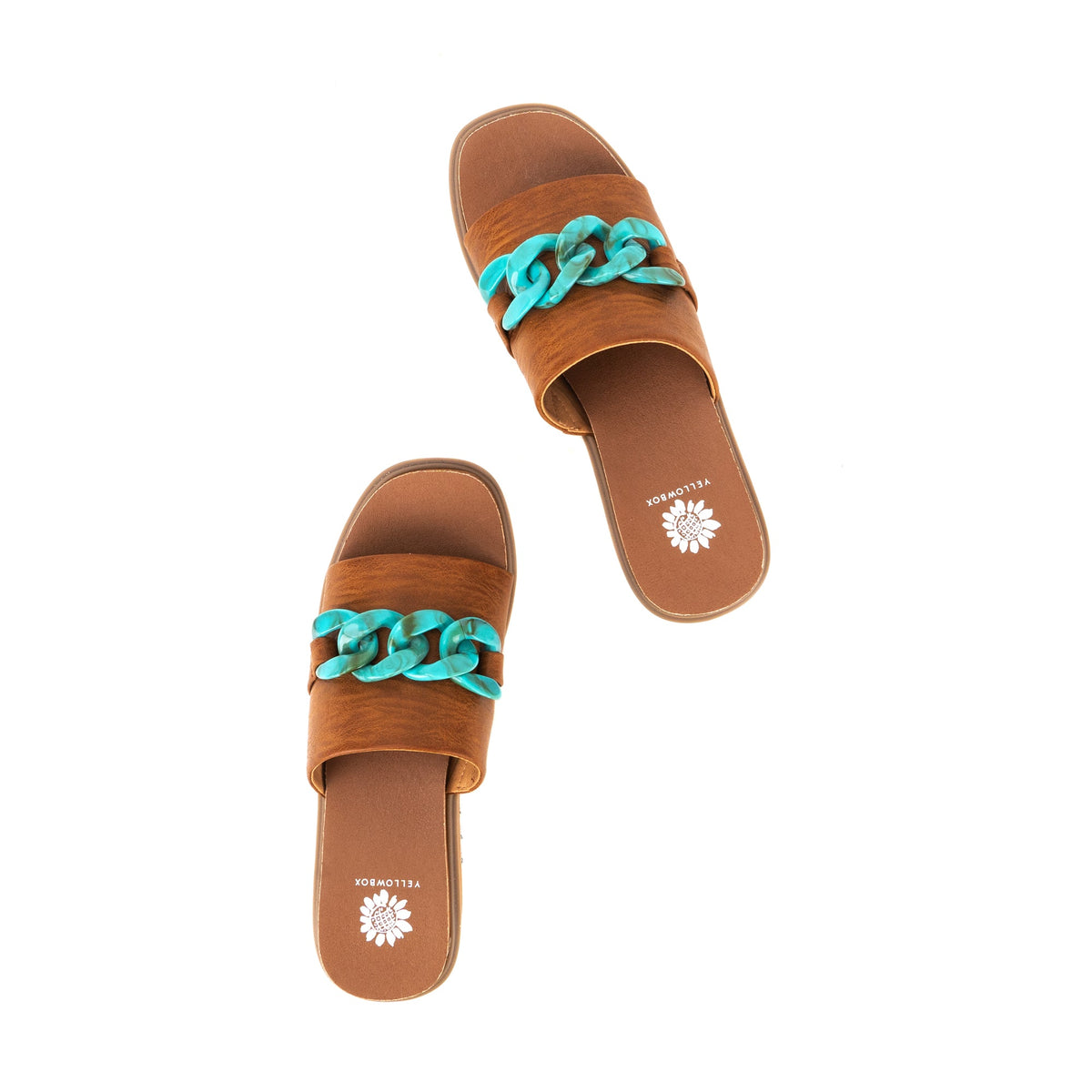 Yellow Box Footwear Trusted | Alora Wedge Slide - Tan Multi