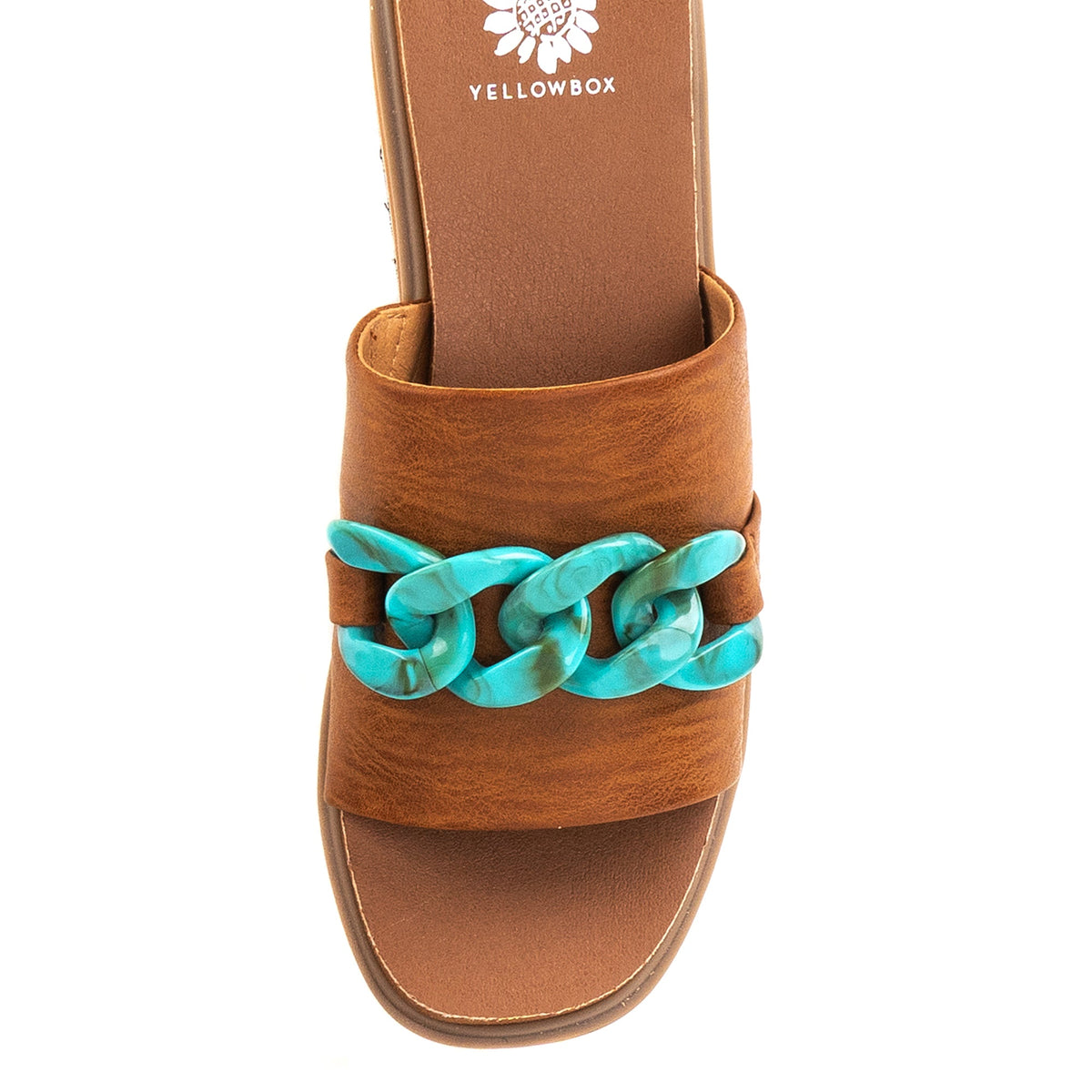 Yellow Box Footwear Trusted | Alora Wedge Slide - Tan Multi