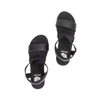 Yellow Box Footwear Deals | Maldive Wedge Sandal - Black