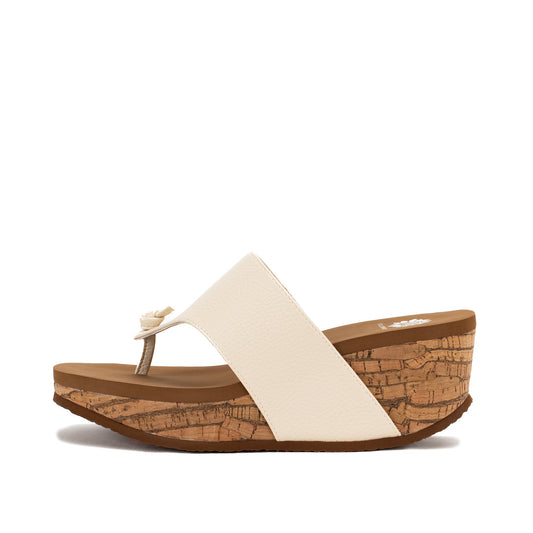 Yellow Box Footwear Essential | Carily Wedge Sandal - Ivory