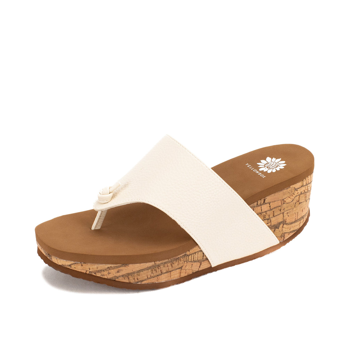 Yellow Box Footwear Essential | Carily Wedge Sandal - Ivory