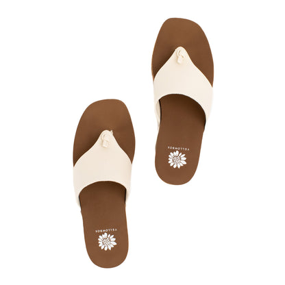 Yellow Box Footwear Essential | Carily Wedge Sandal - Ivory