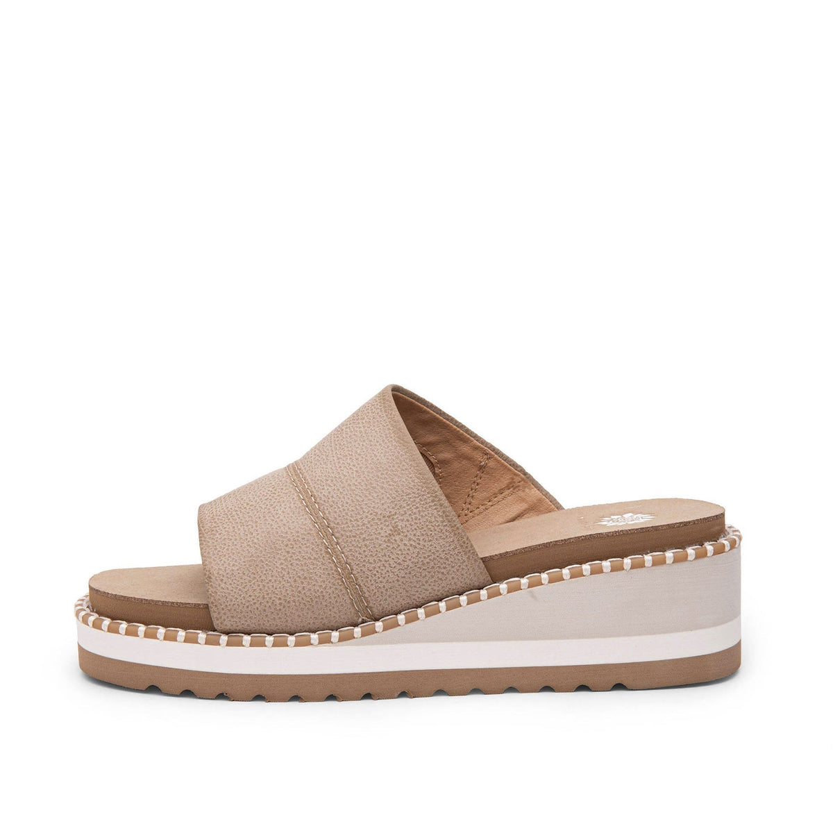 Yellow Box Footwear Trending | Ayama Wedge Sandal - Taupe