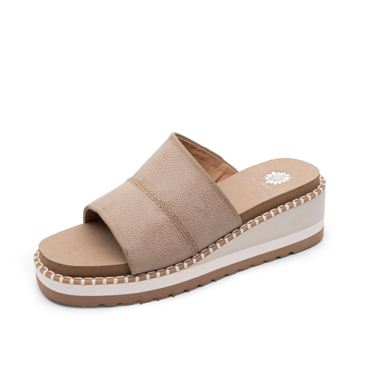 Yellow Box Footwear Trending | Ayama Wedge Sandal - Taupe