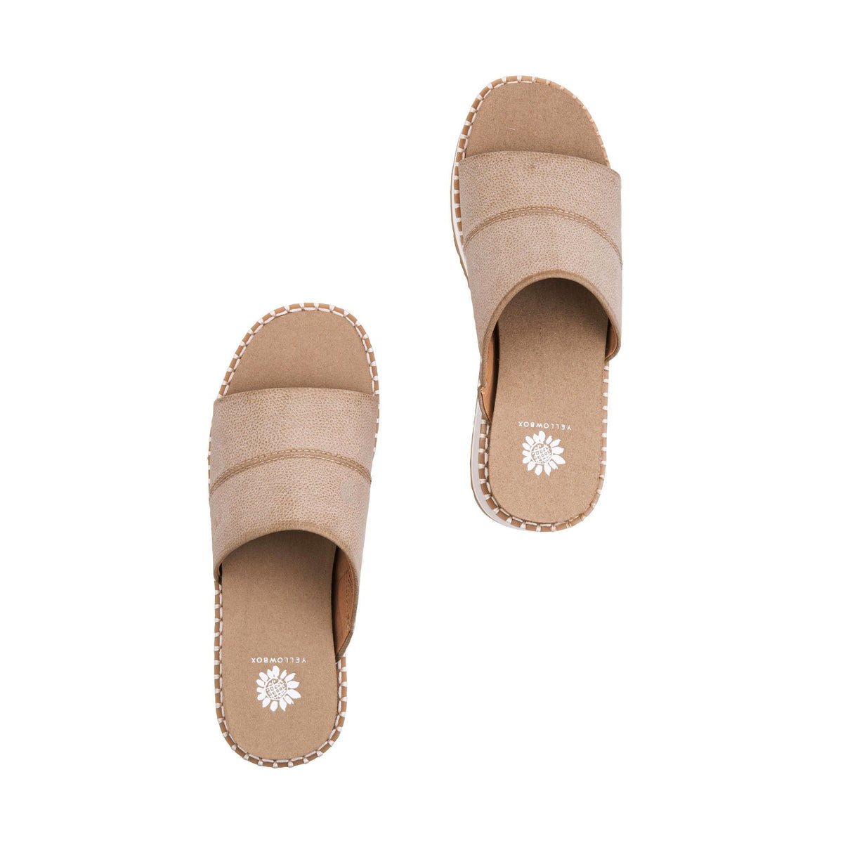 Yellow Box Footwear Trending | Ayama Wedge Sandal - Taupe