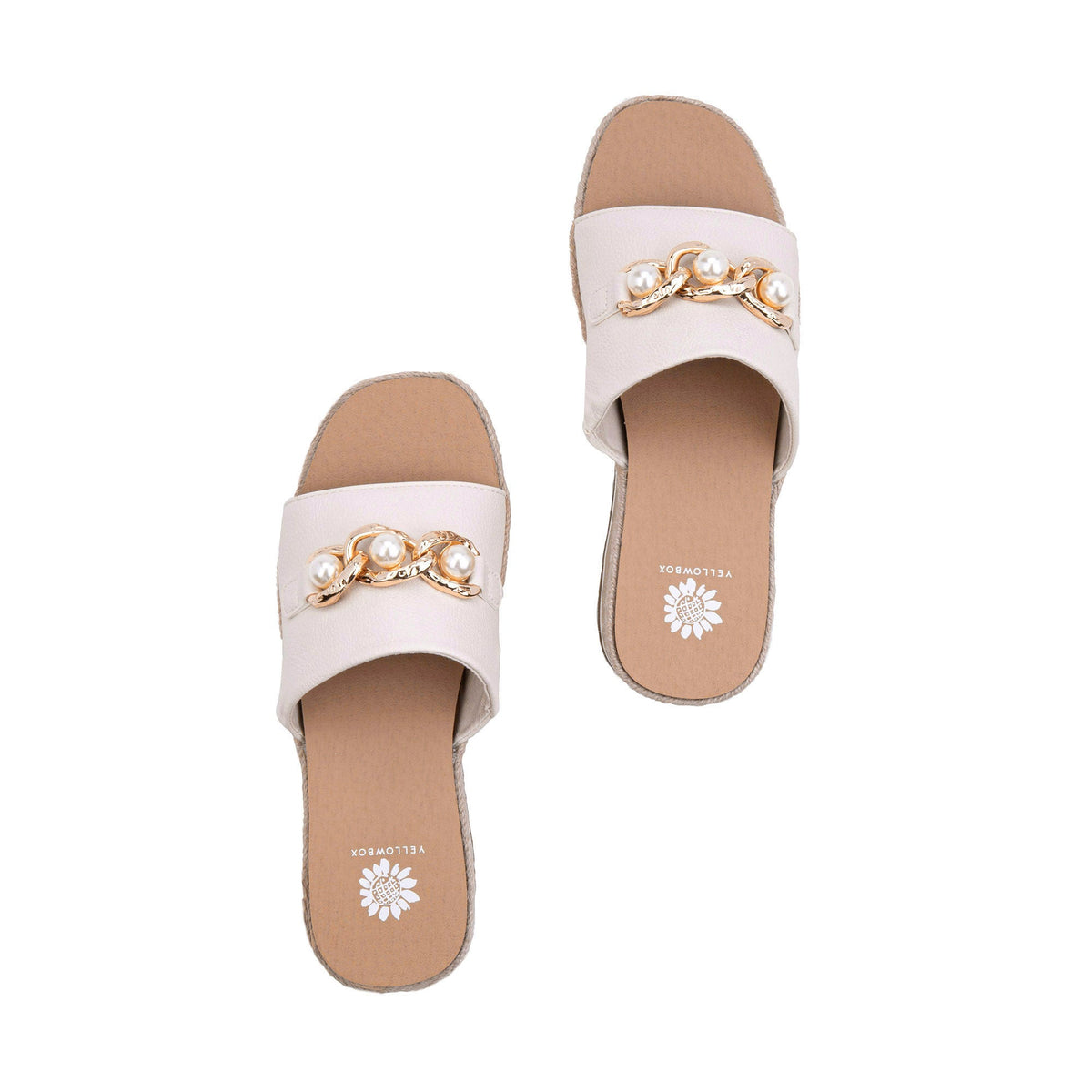 Yellow Box Footwear Discount | Adelfia Wedge Sandal - Ivory