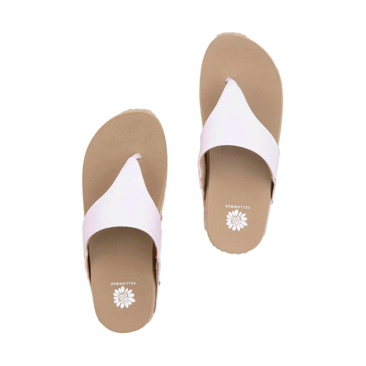 Yellow Box Footwear Classic | Bandini Flatform Sandal - White