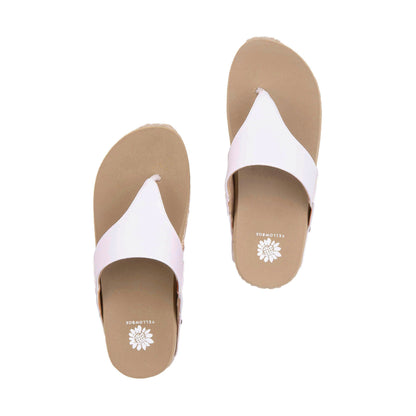 Yellow Box Footwear Classic | Bandini Flatform Sandal - White