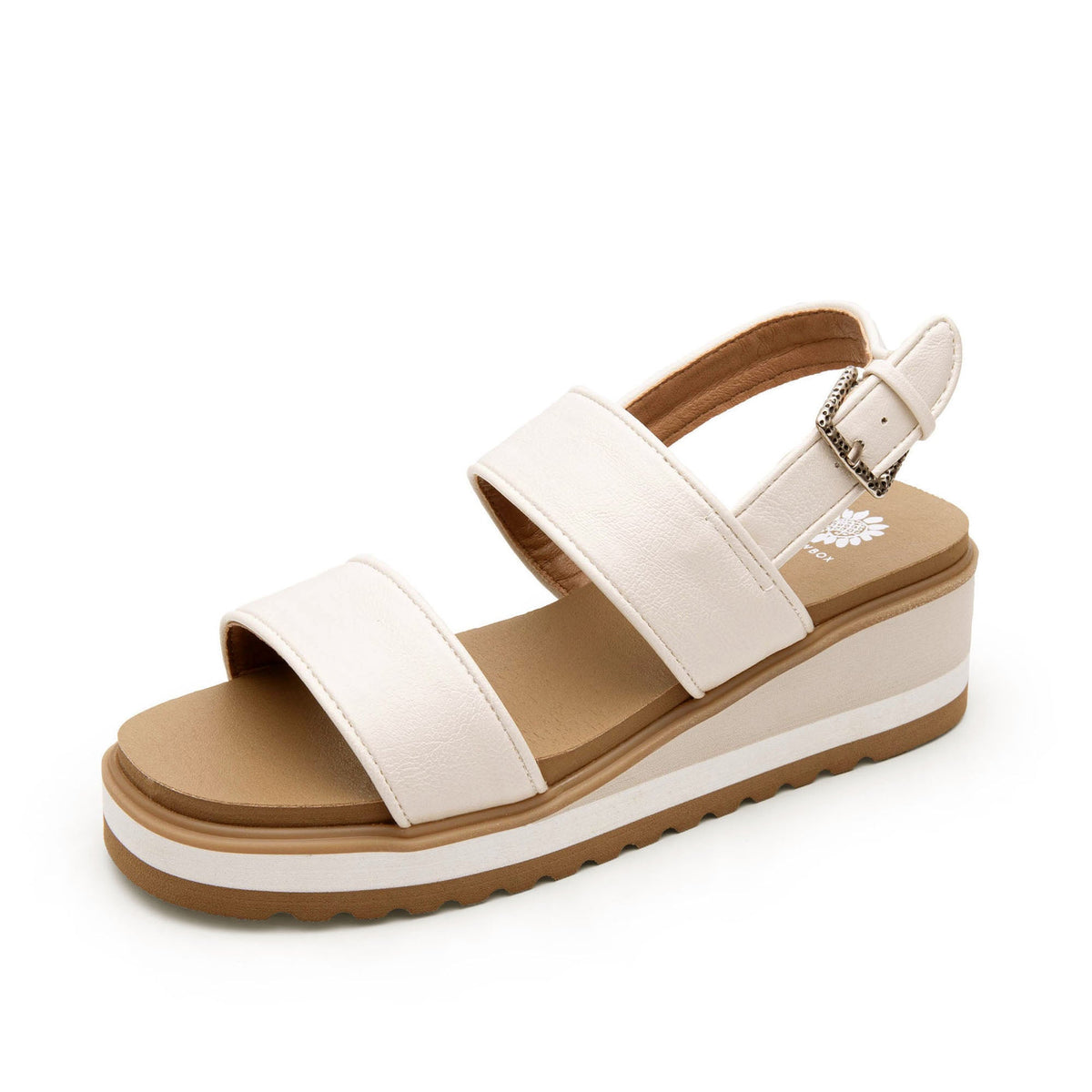 Yellow Box Footwear Special Offer | Ardenne Wedge Sandal - Cream