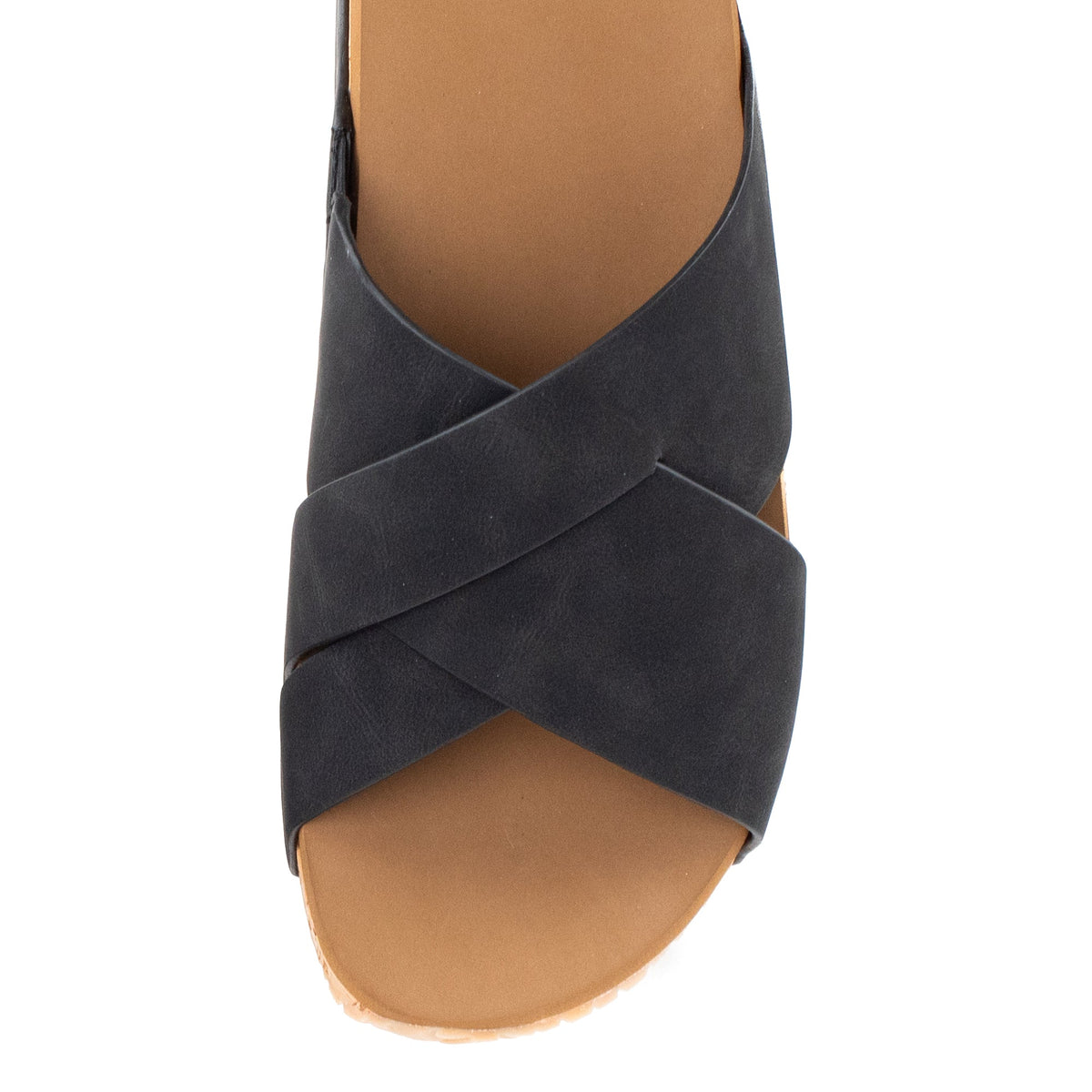 Yellow Box Footwear Value | Bursa Crossband Flatform - Black
