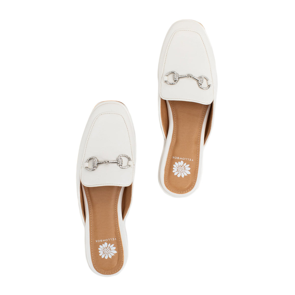 Yellow Box Footwear Trusted | Jolene Loafer Mule - White