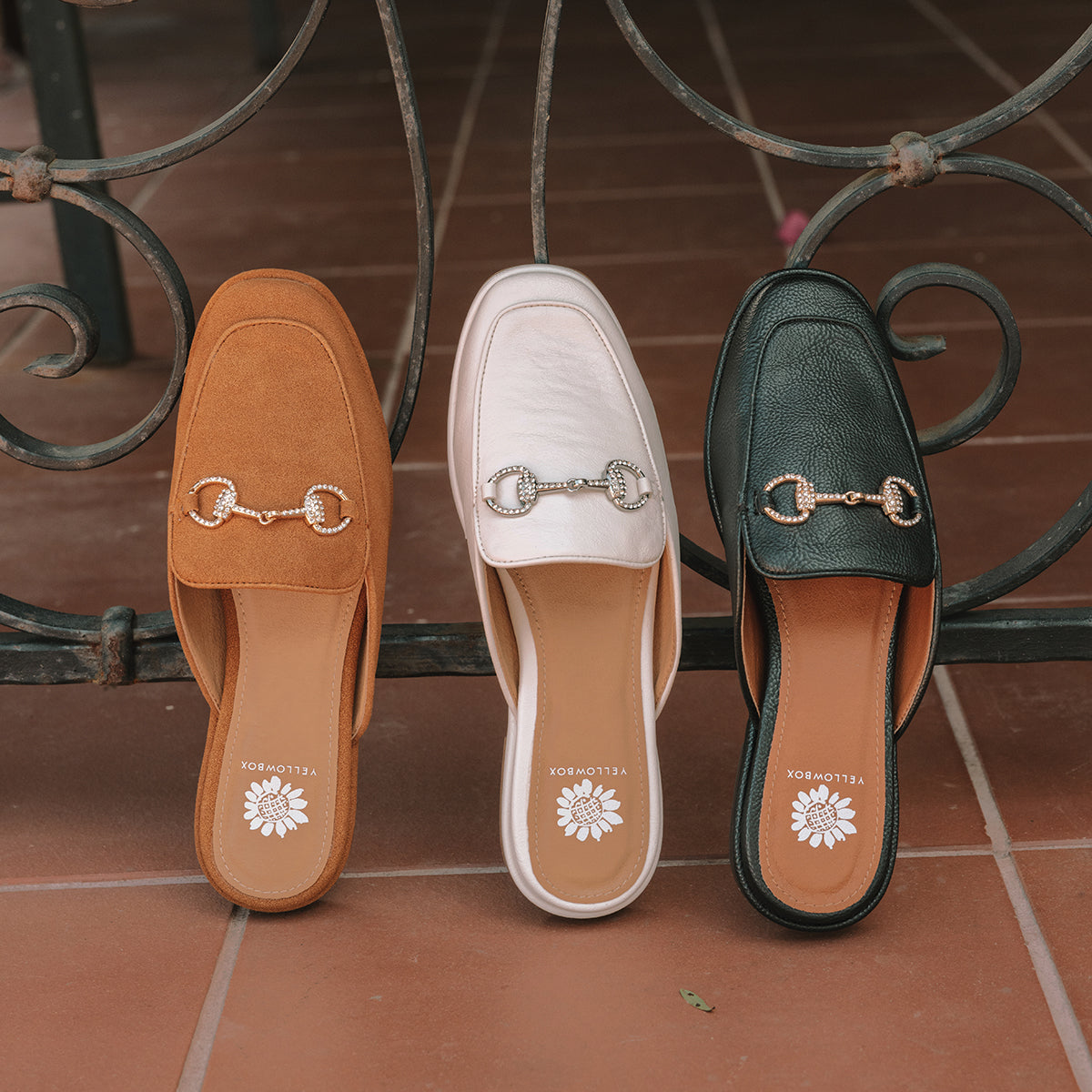 Yellow Box Footwear Trusted | Jolene Loafer Mule - White