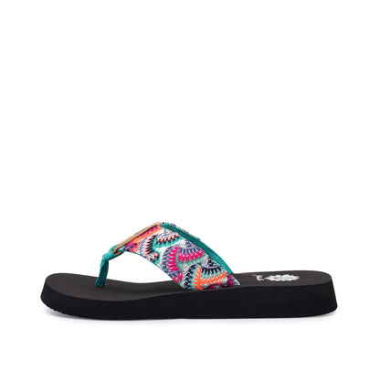Yellow Box Footwear Essential | Fedonia Flip Flop - Fuchsia Multi