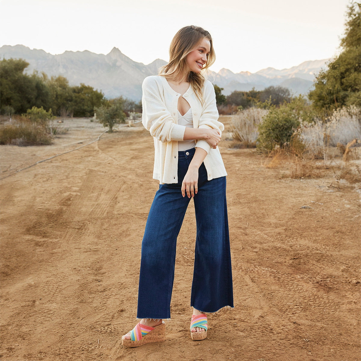 Yellow Box Footwear Discount | Halva Wedge Sandal - Pink Multi