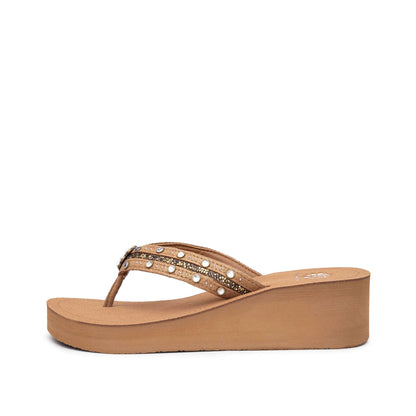 Yellow Box Footwear Great Value | Terell Wedge Sandal - Tan