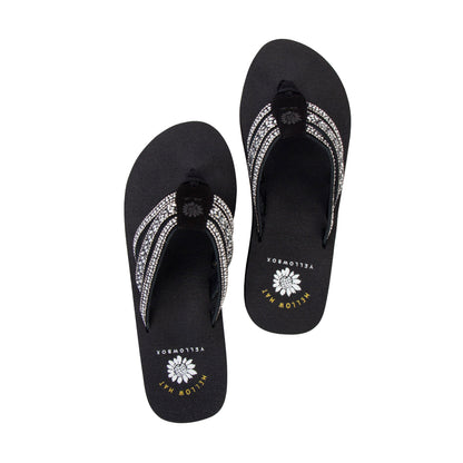 Yellow Box Footwear Essential | Laka Flatform Sandal - Black White