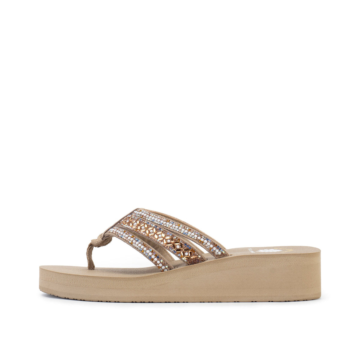 Yellow Box Footwear Essential | Laka Flatform Sandal - Black White