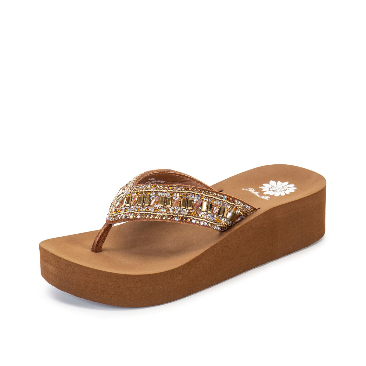 Yellow Box Footwear Recommended | Raziq Flatform Sandal - Tan Multi
