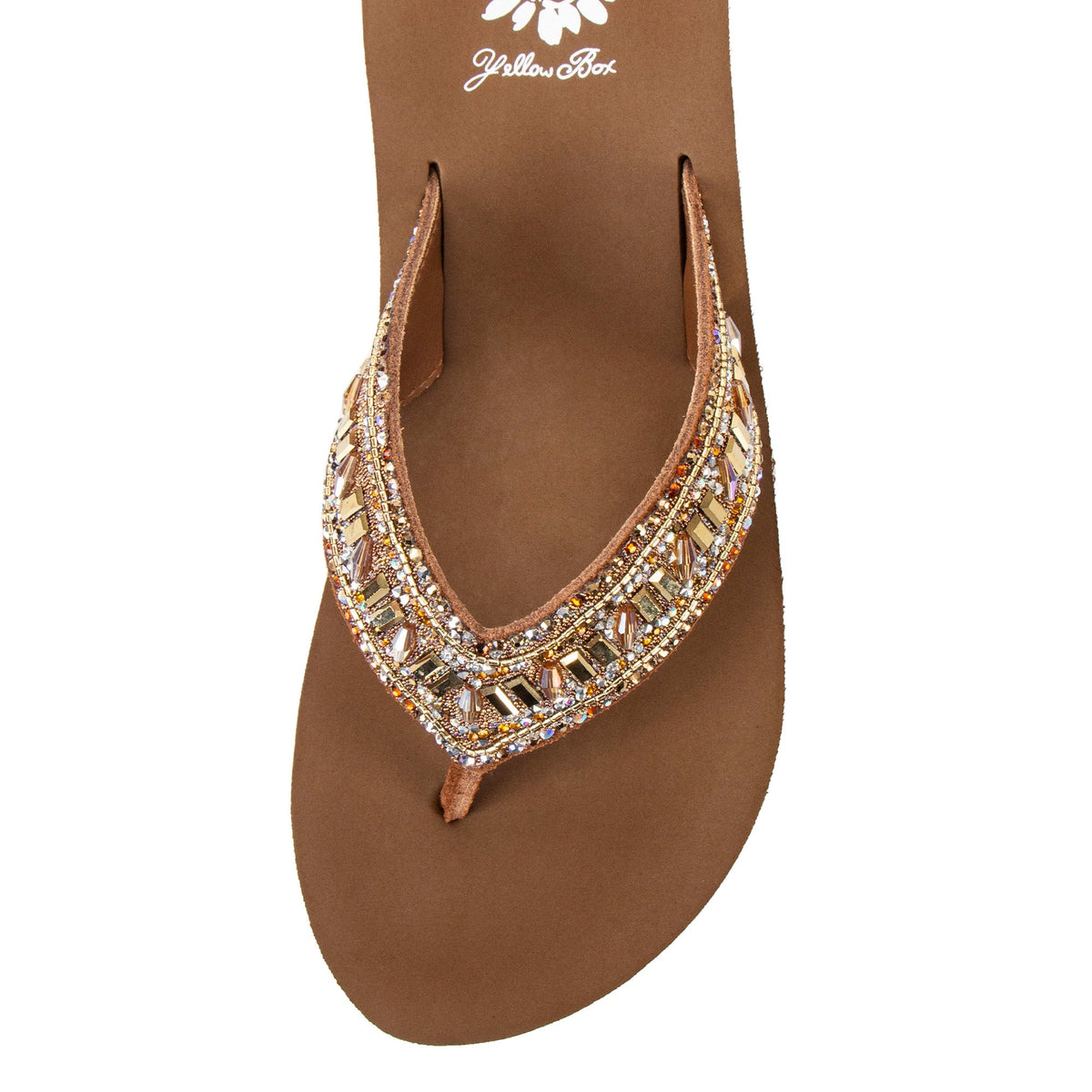 Yellow Box Footwear Recommended | Raziq Flatform Sandal - Tan Multi