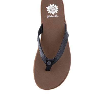 Yellow Box Footwear Deals | Farrie Flip Flop Sandal - Black