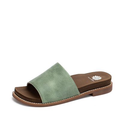 Yellow Box Footwear Great Value | Kalo Slide Sandal - Sage